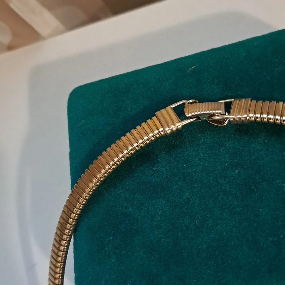 Vintage Park Lane Gold Tone Snake Collar Choker - Picture 6 of 9